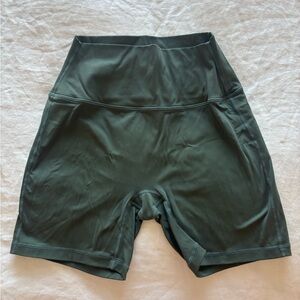 SET Active High-Waisted Olive Bike Shorts